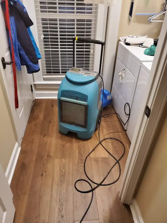 Commercial dehumidifier deployed for Flood Damage Cleanup in Scottdale
